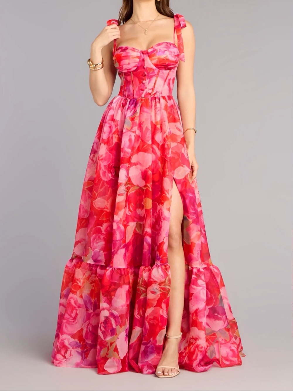Floral Organza Gown